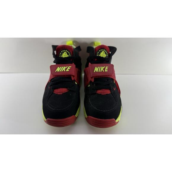 Nike Air Huarache Trainer Black Volt University Red Mens Size 7.5 Women Size 9 main image 5